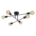 Cottex - Pinta-asennettava kattovalaisin BATON 6xE27/60W/230V musta