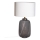 Cottex - Pöytävalaisin BLAKE 1xE27/8W/230V harmaa