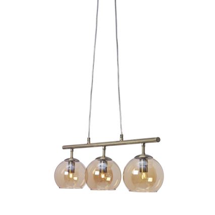 Cottex - Riippuvalaisin CAPELLA 3xE14/40W/230V savunharmaa/ruskea