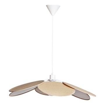 Cottex - WINF riippuvalaisin kaapelilla 1xE27/8W/230V beige/valkoinen