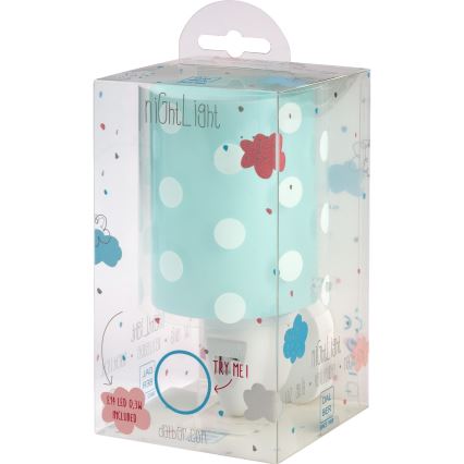Dalber 41005H - LED Pieni lamppu pistorasiaan DOTS 1xE14/0,3W/230V