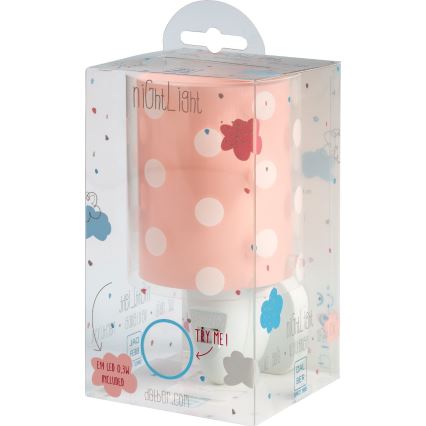 Dalber 41005S - LED Pieni lamppu pistorasiaan DOTS 1xE14/0,3W/230V
