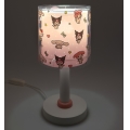 Dalber 41251 - LED-lastenlamppu HELLO KITTY&FRIENDS 1xG4/4W/230V vaaleanpunainen