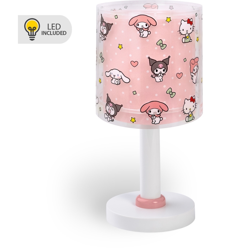Dalber 41251 - LED-lastenlamppu HELLO KITTY&FRIENDS 1xG4/4W/230V vaaleanpunainen