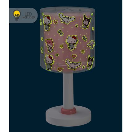 Dalber 41251 - LED-lastenlamppu HELLO KITTY&FRIENDS 1xG4/4W/230V vaaleanpunainen