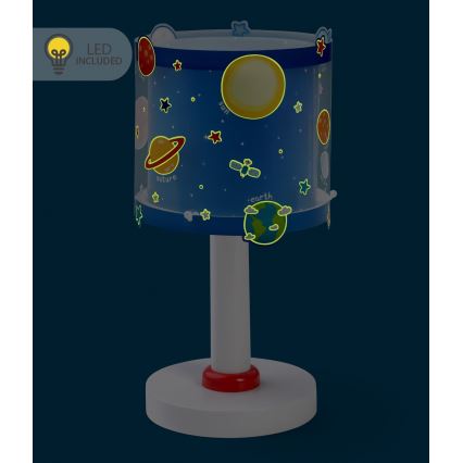 Dalber 41341N - LED-lastenlamppu PLANETS 1xG4/4W/230V sininen
