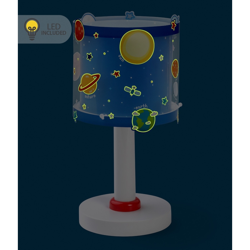 Dalber 41341N - LED-lastenlamppu PLANETS 1xG4/4W/230V sininen