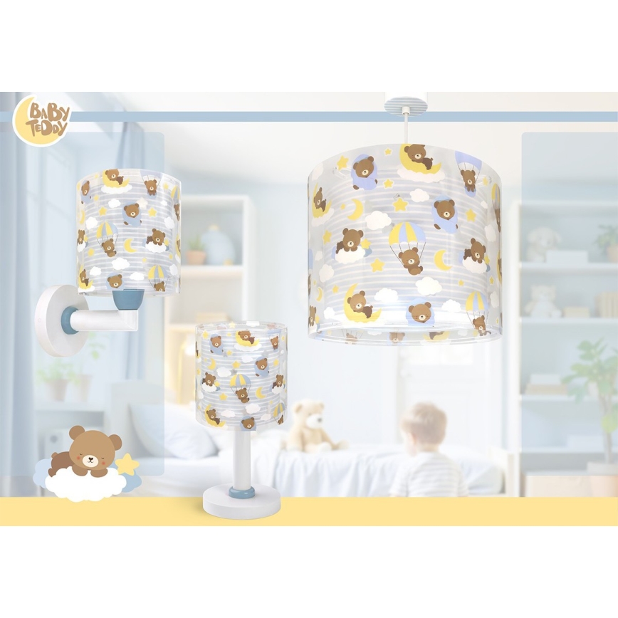 Dalber 41571T - LED lasten pöytävalaisin BABY TEDDY 1xG4/4W/230V sininen