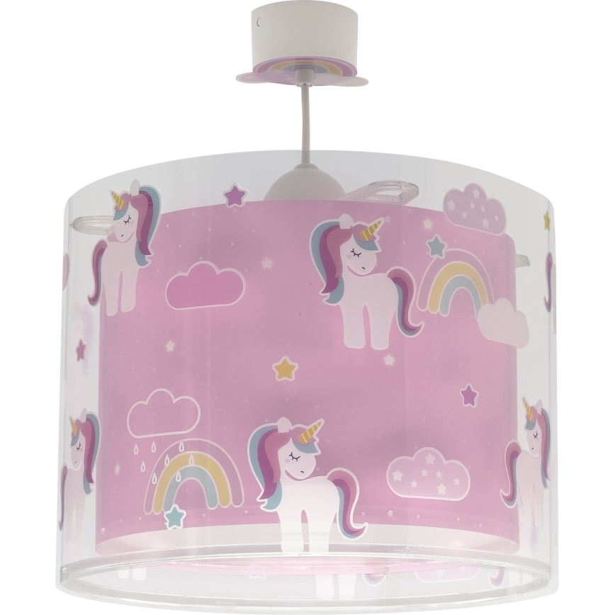 Dalber 41592 - Lasten kattovalaisin UNICORNS 1xE27/60W/230V