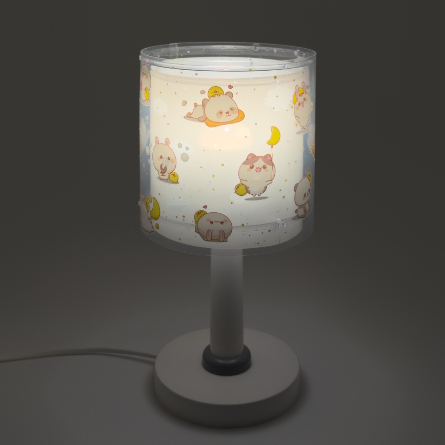 Dalber 41761E - LED Lasten pöytävalaisin KAWAII FRIENDS 1xG4/4W/230V harmaa
