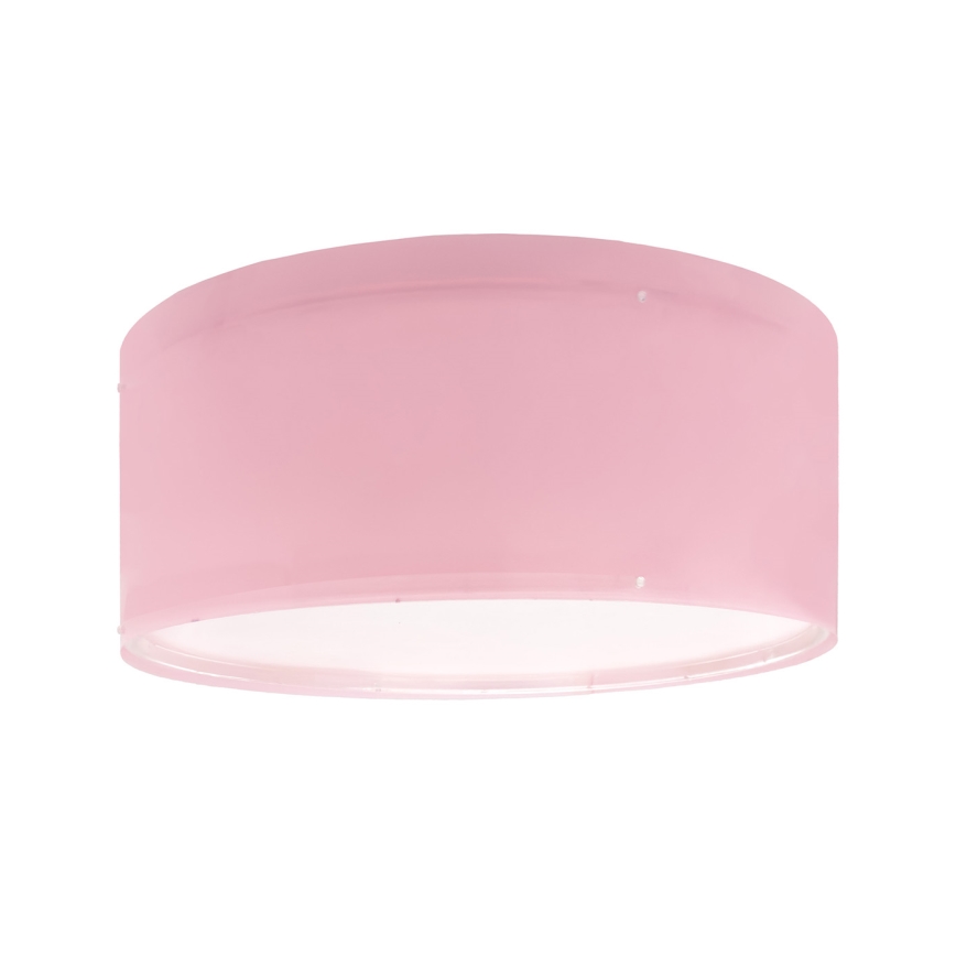 Dalber 42006S - Lasten kattovalaisin COLOR LIGHT 2xE27/15W/230V vaaleanpunainen