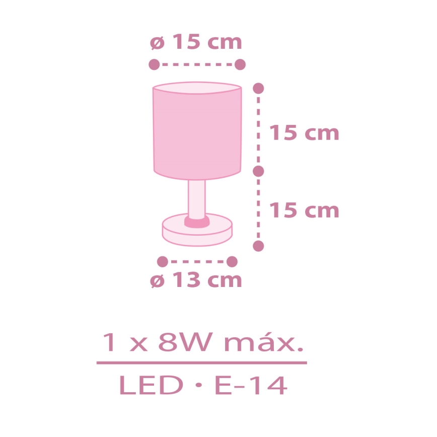 Dalber 42491 - Lasten lamppu FAIRY DREAMS 1xE14/8W/230V