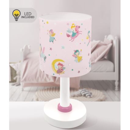 Dalber 42491N - LED lasten pöytälamppu FAIRY DREAMS 1xG4/4W/230V vaaleanpunainen
