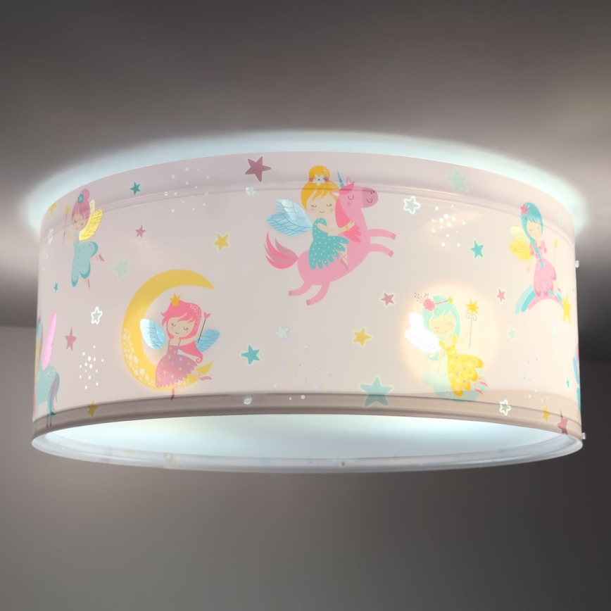 Dalber 42496 - Lasten kattovalaisin FAIRY DREAMS 2xE27/15W/230V