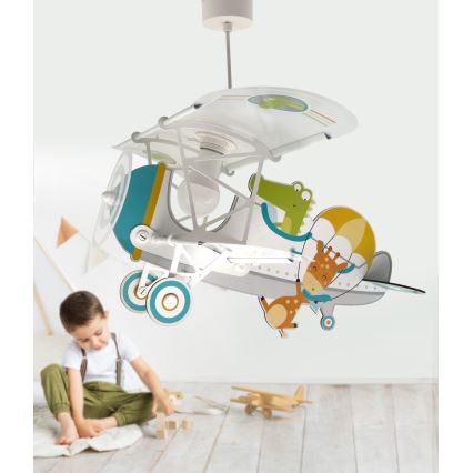 Dalber 54542 - Lasten kattokruunu LITTLE CROCODILE 1xE27/15W/230V