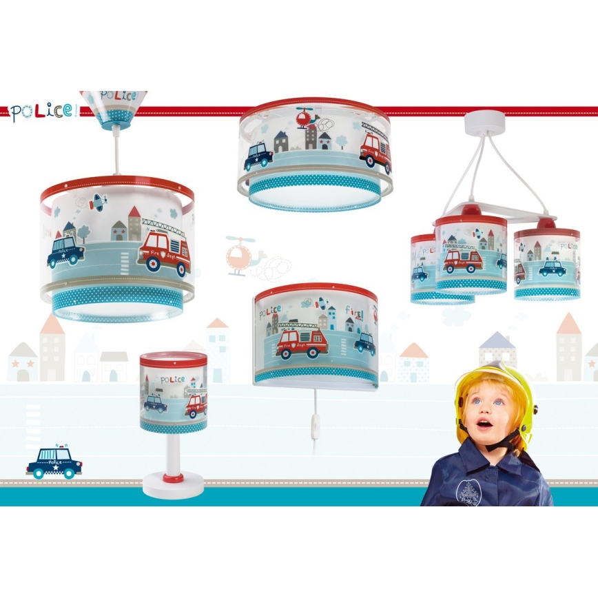 Dalber 60611N - LED-lastenlamppu POLICE 1xG4/4W/230V monivärinen