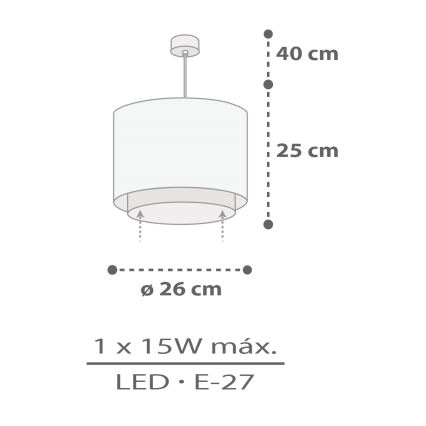 Dalber 60622 - Lasten kattokruunu RHICO AND CROCO 1xE27/15W/230V