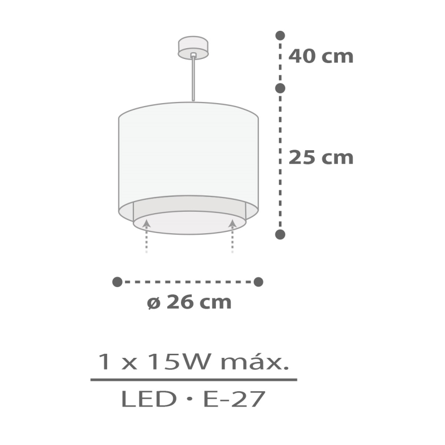 Dalber 60622 - Lasten kattokruunu RHICO AND CROCO 1xE27/15W/230V