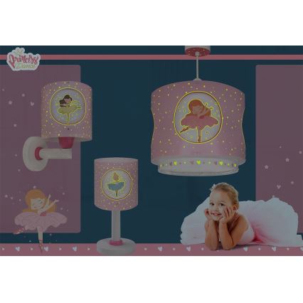 Dalber 60911 - LED-lastenlamppu PRINCESS DANCE 1xG4/4W/230V vaaleanpunainen
