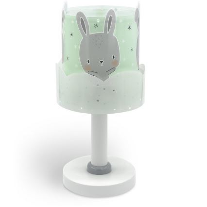 Dalber 61151H - Lasten lamppu BUNNY 1xE14/40W/230V vihreä