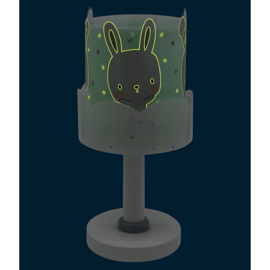 Dalber 61151H - Lasten lamppu BUNNY 1xE14/40W/230V vihreä