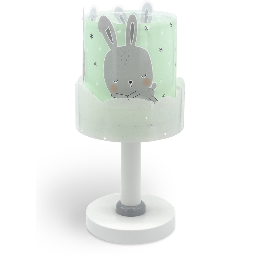 Dalber 61151H - Lasten lamppu BUNNY 1xE14/40W/230V vihreä
