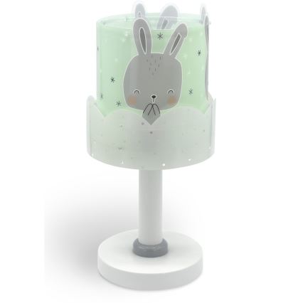 Dalber 61151H - Lasten lamppu BUNNY 1xE14/40W/230V vihreä