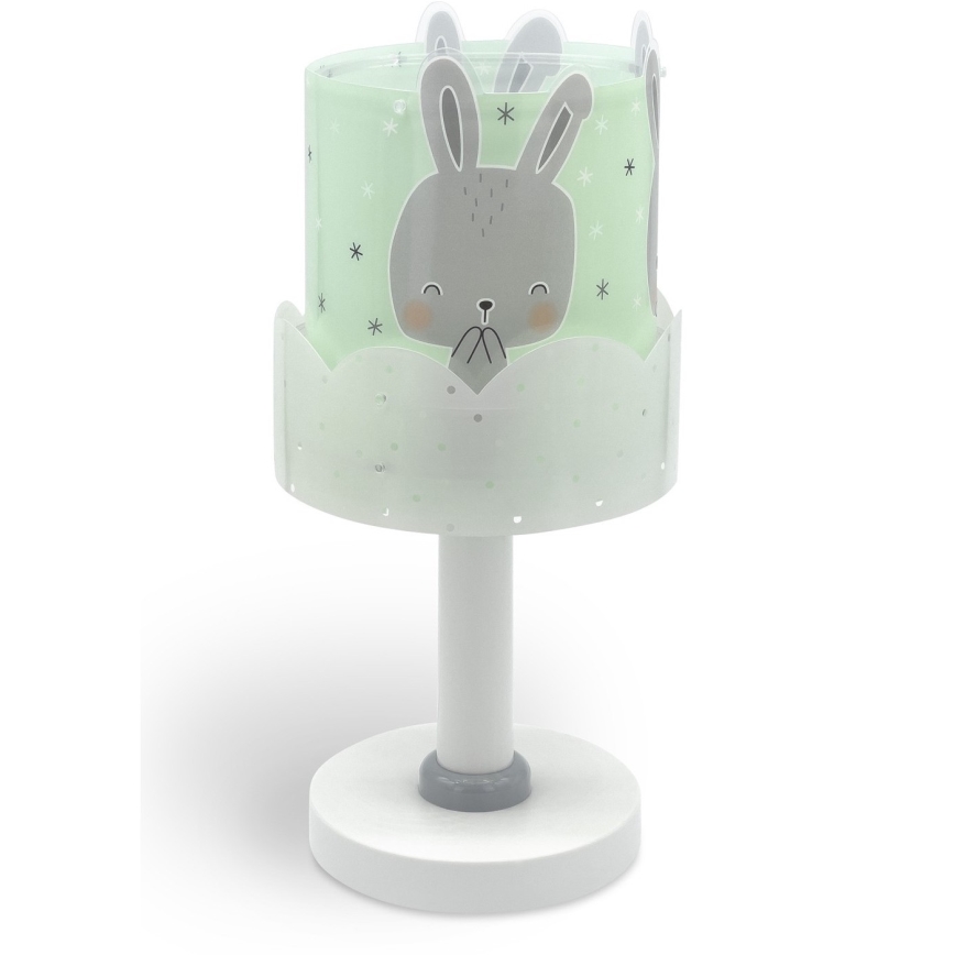 Dalber 61151H - Lasten lamppu BUNNY 1xE14/40W/230V vihreä