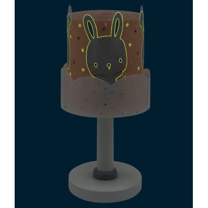 Dalber 61151S - Lasten lamppu BUNNY 1xE14/40W/230V oranssi
