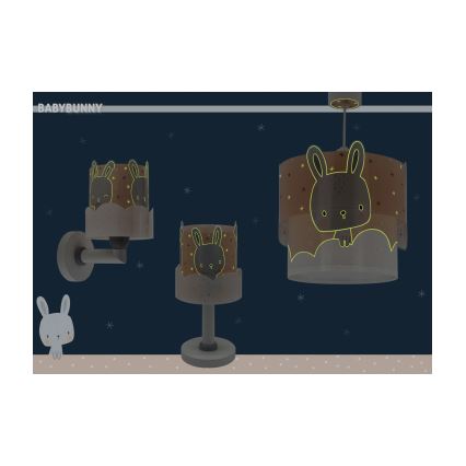 Dalber 61151S - Lasten lamppu BUNNY 1xE14/40W/230V oranssi