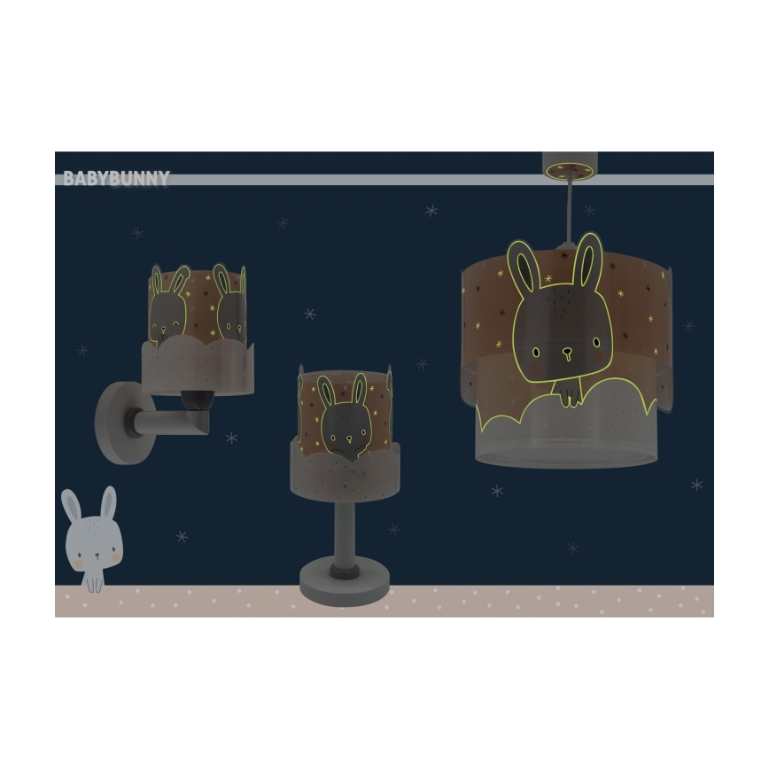 Dalber 61151S - Lasten lamppu BUNNY 1xE14/40W/230V oranssi