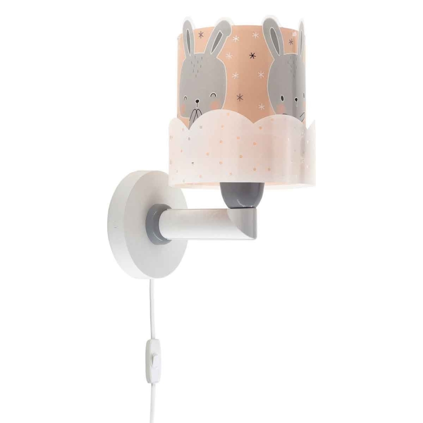Dalber 61159S - Lasten seinävalo BUNNY 1xE27/60W/230V oranssi