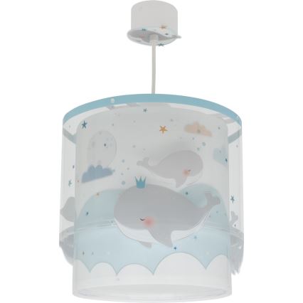 Dalber 61172T - Lasten kattokruunu WHALE DREAMS 1xE27/15W/230V sininen