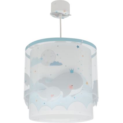 Dalber 61172T - Lasten kattokruunu WHALE DREAMS 1xE27/15W/230V sininen