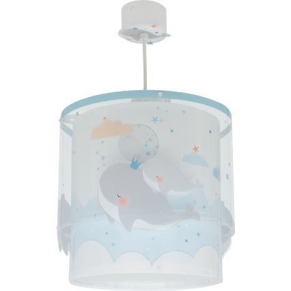 Dalber 61172T - Lasten kattokruunu WHALE DREAMS 1xE27/15W/230V sininen