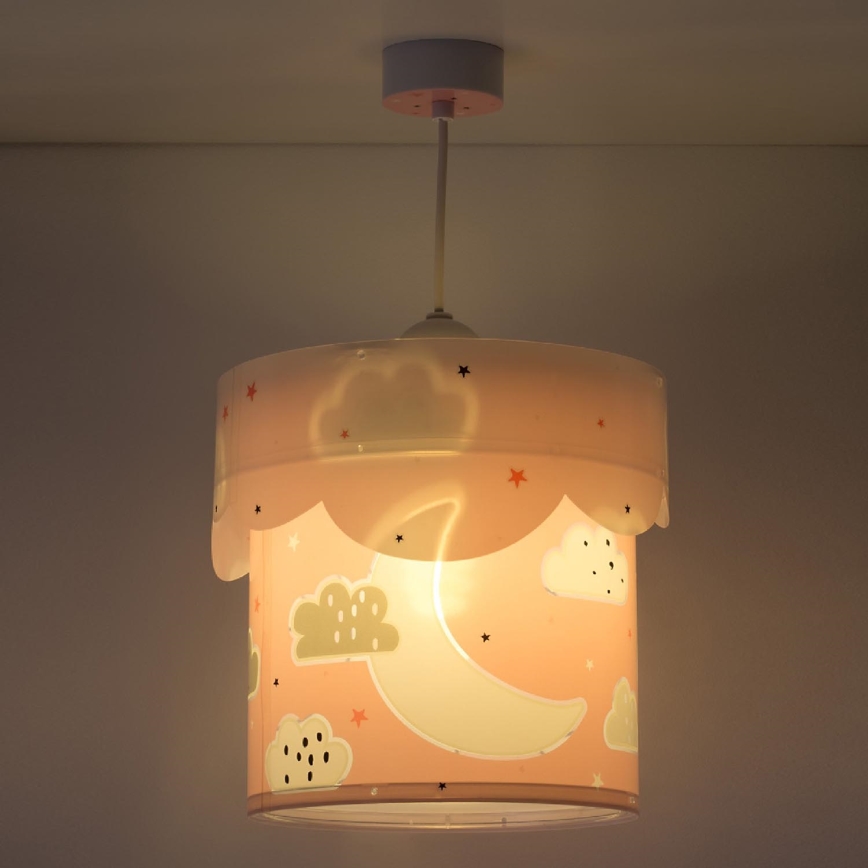 Dalber 61232S - Lasten kattokruunu MOON 1xE27/60W/230V