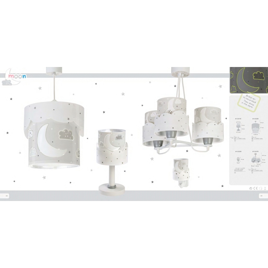 Dalber 61235E - LED-pistorasialamppu MOON 1xE14/0,3W/230V