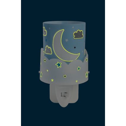 Dalber 61235T - LED Pieni lamppu pistorasiaan MOON 1xE14/0,3W/230V