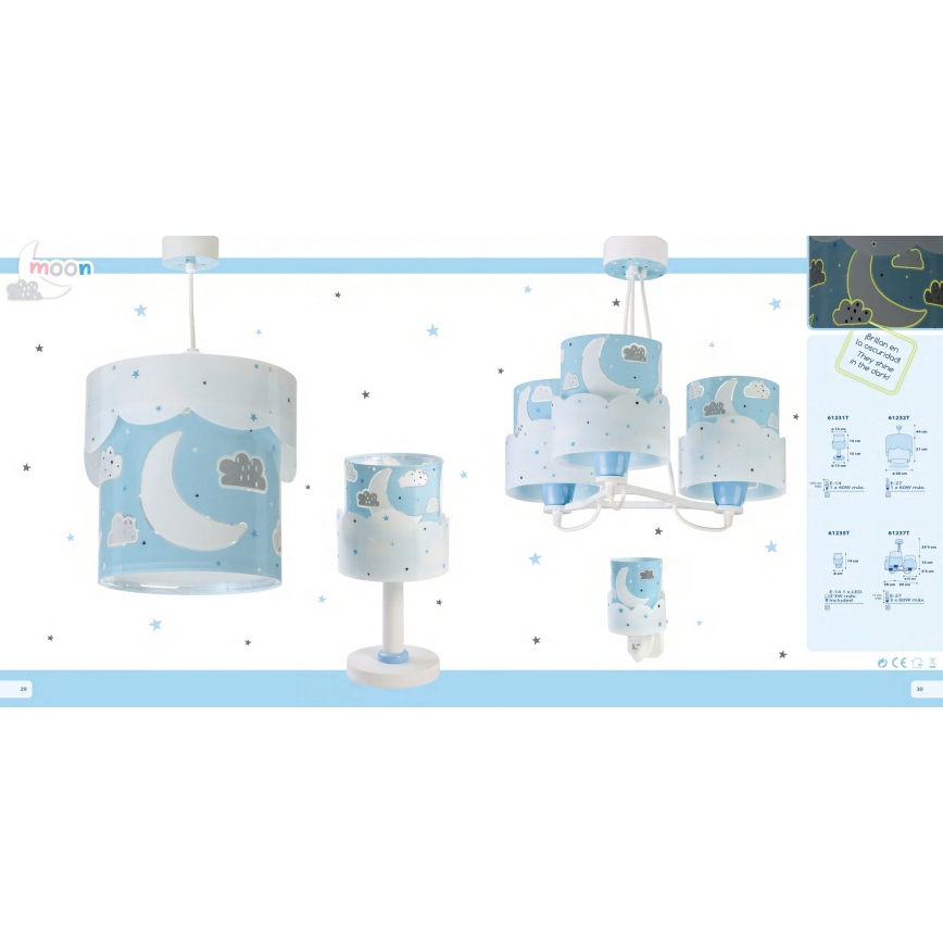 Dalber 61235T - LED Pieni lamppu pistorasiaan MOON 1xE14/0,3W/230V