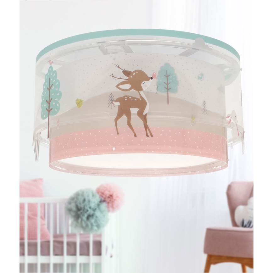 Dalber 61276 - Lasten kattovalaisin LOVING DEER 2xE27/15W/230V