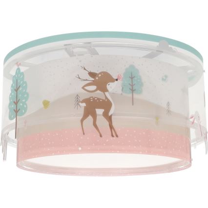Dalber 61276 - Lasten kattovalaisin LOVING DEER 2xE27/15W/230V