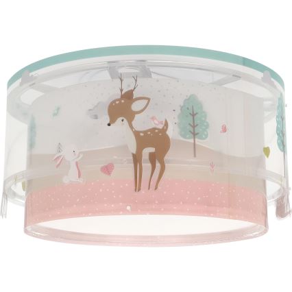 Dalber 61276 - Lasten kattovalaisin LOVING DEER 2xE27/15W/230V