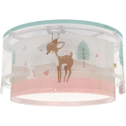 Dalber 61276 - Lasten kattovalaisin LOVING DEER 2xE27/15W/230V