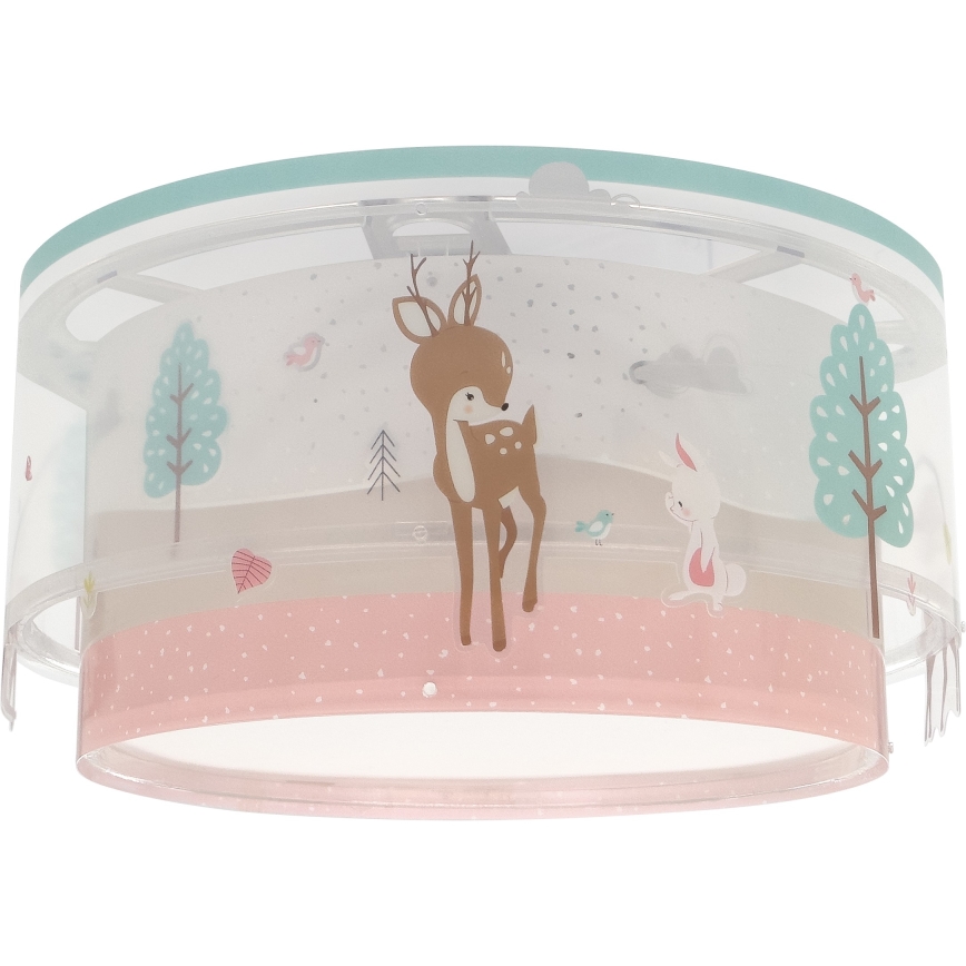 Dalber 61276 - Lasten kattovalaisin LOVING DEER 2xE27/15W/230V