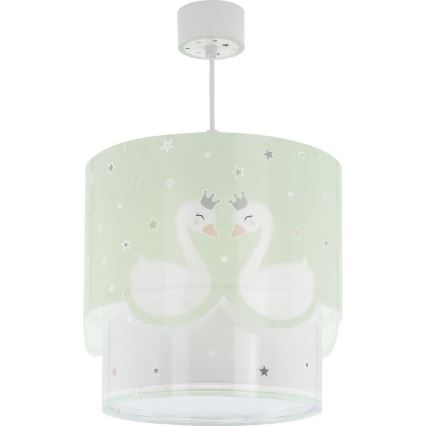 Dalber 61712H - Lastenriippuvalaisin SWEET LOVE 1xE27/60W/230V vihreä