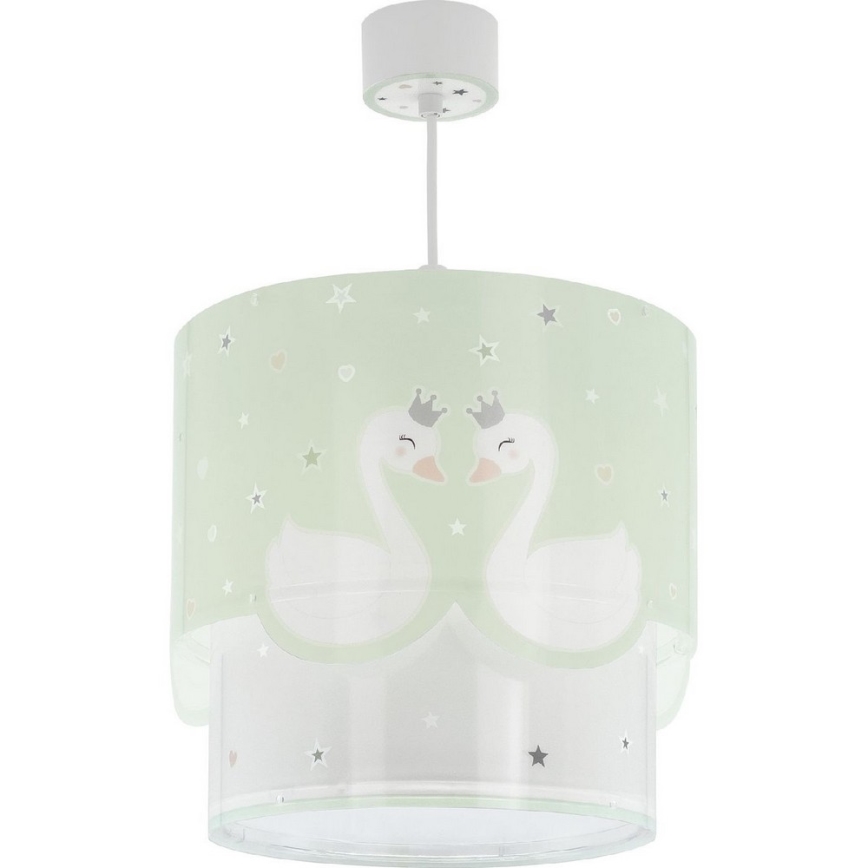 Dalber 61712H - Lastenriippuvalaisin SWEET LOVE 1xE27/60W/230V vihreä