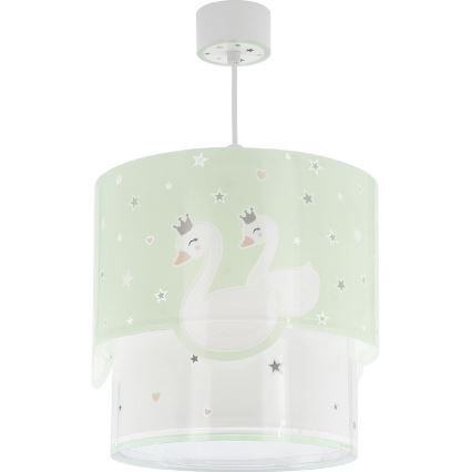 Dalber 61712H - Lastenriippuvalaisin SWEET LOVE 1xE27/60W/230V vihreä