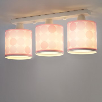 Dalber 62003S - Lasten kattovalaisin COLORS 3xE27/60W/230V