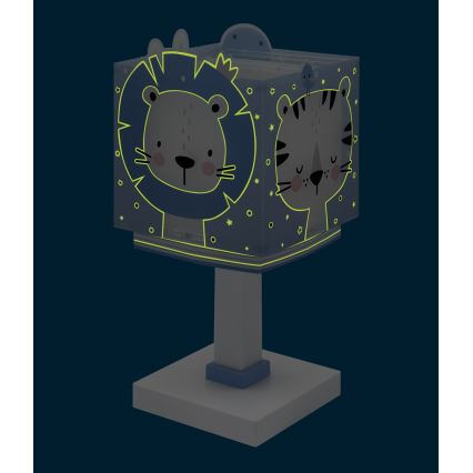 Dalber 63111NT - LED-lastenlamppu BABY JUNGLE 1xG4/4W/230V sininen