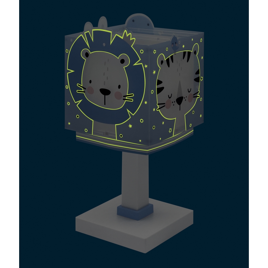 Dalber 63111NT - LED-lastenlamppu BABY JUNGLE 1xG4/4W/230V sininen